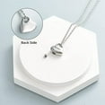 thumbnail image 5 of Heart Cremation Urn Necklace for Ashes Jewelry Memorial Locket Ash Mini Urn Pendant for Human Pet-Always in My heart For Dad/Mom/Son/Grandma/Grandpa/Brother, 5 of 7