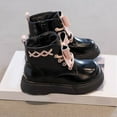 thumbnail image 4 of CAICJ98 Girls Combat Boots Side Zipper Lace Up Riding Boots Dress Ankle Boots for Toddler Girl (Toddler/Little Kid/Big Kid),6, 4 of 5