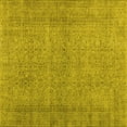 thumbnail image 1 of Ahgly Company Machine Washable Indoor Square Persian Yellow Traditional Area Rugs, 8' Square, 1 of 4