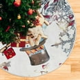 thumbnail image 5 of FMSHPON Snowman Merry Christmas Xmas Christmas Tree Skirt Stand Mat for Holiday Party Decoration Indoor Outdoor 36 inches, 5 of 6