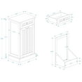 thumbnail image 2 of Aukfa Tilt Out Trash Cabinet,10 Gallons Freestanding Kitchen Trash Bin Cabinet,White, 2 of 7