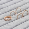 thumbnail image 3 of Five Piece Rose Gold Ring Set, 3 of 3
