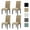 Camel, variant on Velvet Dining Chair Covers Stretch Chair Covers for Dining Room Set of 4 Parson Chair Slipcovers Chair Protectors Covers Dining, Soft Thick Solid Velvet Fabric Washable, Stone Blue