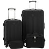 Travelers Club Sky+ Hardside Expandable Luggage Set with Spinner Wheels, Black, 4 Piece