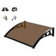 thumbnail image 2 of Toldo para ventana Toldo para puerta transparente resistente, toldo para puerta multiusos, ventana Marrón 60cmx100cm, 2 of 7