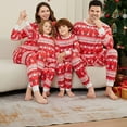 thumbnail image 6 of Onlypjs Family Matching Christmas Pajamas – Red & White Fair Isle Reindeer Print Holiday Sleepwear for Women, Men, 6 of 6