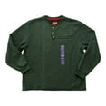 thumbnail image 5 of Coleman Men's 1/4 Snap Sherpa Lined Waffle Relaxed Fit Henley Shirt (Hunter Green Heather, XL), 5 of 5