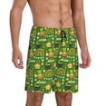 thumbnail image 2 of Fotbe traditional Irish colours Pattern Pajama Shorts for Men, Men's Pajama Bottoms, Sleepwear,Short Pajama Pants-3X-Large, 2 of 6