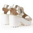 thumbnail image 4 of J. Adams Corby Platform Sandals for Women - T-Strap Mid Heel Sandal Wedges - Summer Shoes for Women | Polyurethane, 4 of 7
