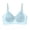 Blue(Bra), variant on Bra for Women Wirefree Seamless Geometric Textured Cups Delicated Lace Trim Smoothing Comfort Bralette, Adjustable Strap Daily Wear