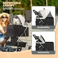 thumbnail image 5 of NALYL Compact Pet Stroller for Small-Medium Dogs/Cats, 4-Wheel Lightweight Umbrella Shaped Portable Puppy Travel Jogger with Breathable Mesh, Cup Holder & Rear Storage, 5 of 11