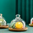 thumbnail image 5 of Mini Cover Dessert Dome with Base, Small Cake Stand with Transparent Dome, 3.14" Clear Display Plate for Dessert Cheese Candy Cake Fruit, 5 of 8