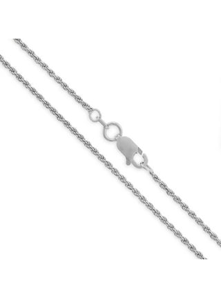 925 Sterling Silver Italian Box Link 0.8mm Thin Chain Necklace 16