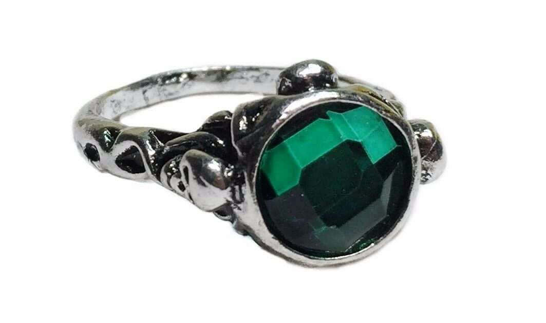 Pirates of the Caribbean Jack Sparrow Green Stone Ring Size 8 - Walmart.com