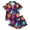 Multicolor, variant on Shrysg Women's Halloween Pajamas Set Neon Colorful Ghost Print Short Sleeve Sleepwear with Shorts Cute Spooky Button Down PJs for Fall Multicolor