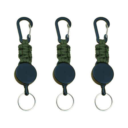 CCOCC Carabiner Keychain,Convenient Easy-Pull Design Key Hlder Wall Mount,Strong Paracord Woven Material Carabiner for Keys,Ideal Key Holder for Adventures