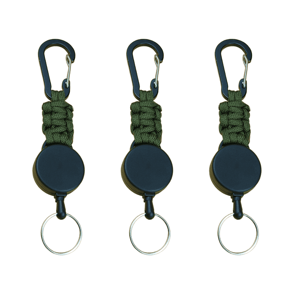 CCOCC Carabiner Keychain,Convenient Easy-Pull Design Key Hlder Wall Mount,Strong Paracord Woven Material Carabiner for Keys,Ideal Key Holder for Adventures