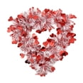 thumbnail image 2 of Valentine's Day Wreath,13.8" Red Heart Shaped Wreath for Front Door Hanging Door Wall Wreath for Indoor Outdoor Home Wedding Party Decorations, 2 of 8