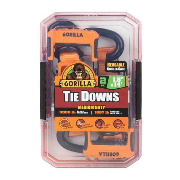14 ft. x 1.5 in. Heavy-Duty Tie Down Ratchet Strap (2-Pack)