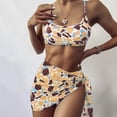 thumbnail image 2 of Bikini cómodo de tres piezas con estampado para mujer, traje de baño con almohadilla push-up, conjunto de ropa de playa OAVQHLG3B Store  lin121212, 2 of 4
