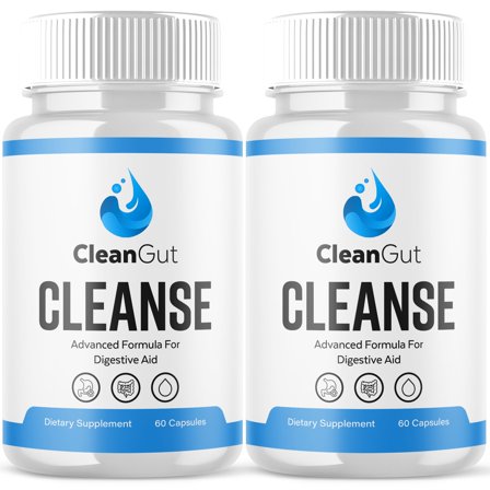 CleanGut Cleanse Gut Health Pills Advanced Formula Digestion Support Clean Gut Cleanse 120 Capsules