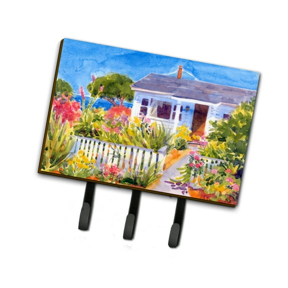 Carolines Treasures 6034TH68 Seaside Beach Cottage Leash or Key Holder Triple multicolor