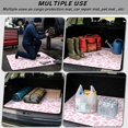 thumbnail image 5 of Yspwyqan Car Trunk Mat, Universal Size 29" x 39", Pink Bow Cow Print Season-Resistant Skid-Proof Cargo Liner, Cute Auto Accessory, Suitable for Most Sedans SUVs Wagons for Daily Commute Trips, 5 of 7