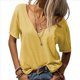 thumbnail image 1 of Tops de Corta con Cuello en V Amarillo L, 1 of 4