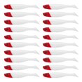 thumbnail image 1 of 20pcs 7cm Soft Fishing Lures Worm T-Tail Silica Gel Artificial Bait White, 1 of 4