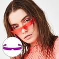thumbnail image 3 of Gafas de sol sin montura en forma Mujeres Hombres Gafas Playa Deportes Púrpura jinwen Gafas de sol sin montura, 3 of 8