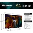 thumbnail image 3 of Hisense Pantalla UHD de 43" 43A6N Google TV, 3 of 5