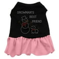 thumbnail image 3 of Christmas Pet Dog  Cat Dress Rhinestone, "Snowman's Best Friend", 3 of 4