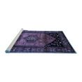 thumbnail image 2 of Ahgly Company Machine Washable Indoor Square Persian Blue Traditional Area Rugs, 8' Square, 2 of 4