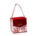 thumbnail image 3 of Caja de dulces de boda, caja de regalo de mano, caja de regalo para , suministros de novia de boda románticos elegantes con asa para regalos Rojo 18x18x18cm Macarena Bolsa de caramelos, 3 of 8
