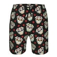 thumbnail image 3 of Logiee colorful Skull dog flower Print Mens Swim Trunks Quick Dry Board Shorts,Breathable Hawaii Beach Shorts Swimwear Bathing Suits-Small, 3 of 6