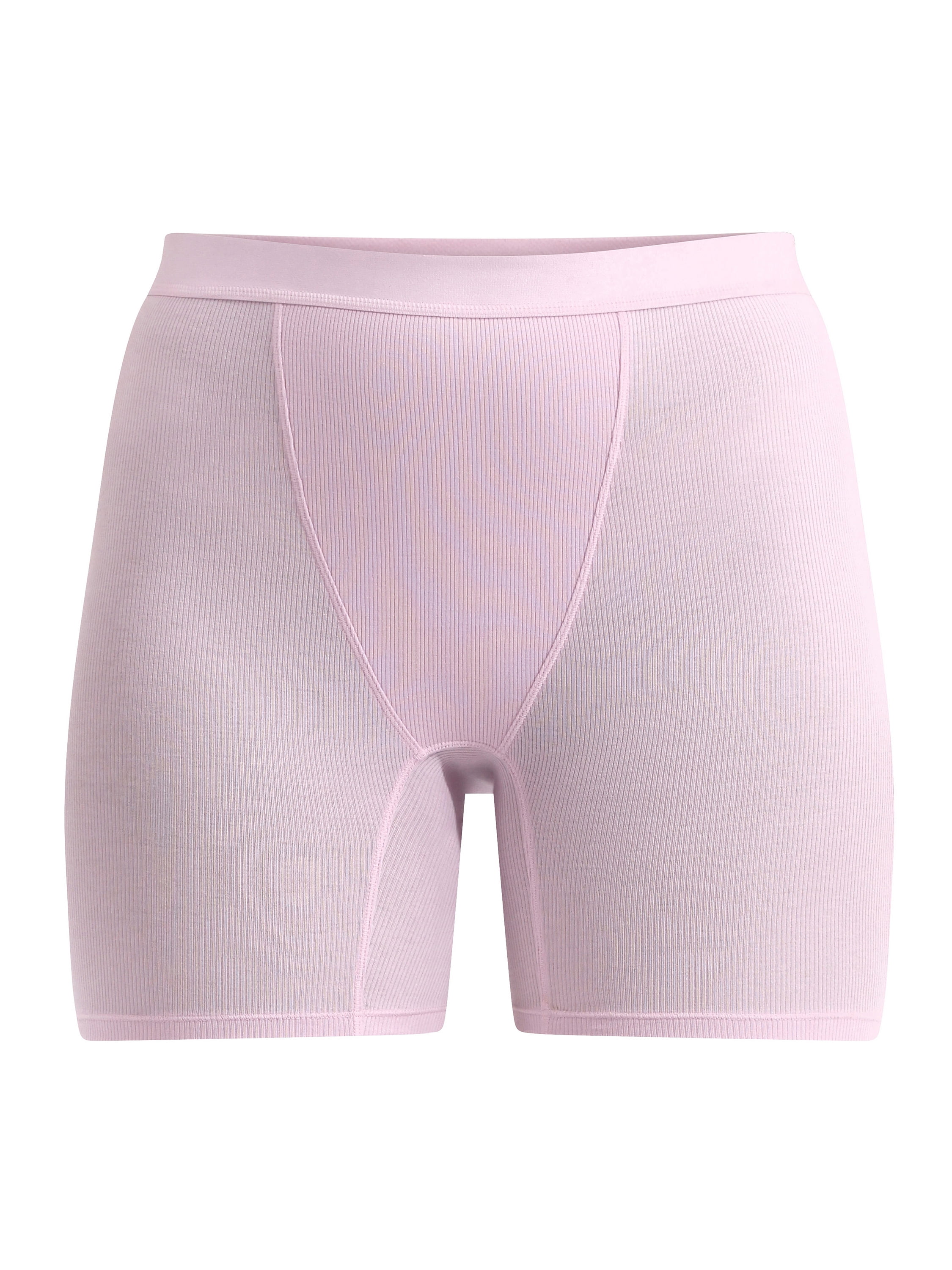 No Boundaries Cotton Stretch Ribbed Boxer Short Panties, Women's XS-XXXL