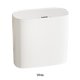 thumbnail image 5 of Ounissouiy Bote de basura pequeño sin contacto duradero con tapa Bote de basura automático eficiente y elegante para baño Suministros de limpieza para el hogar blanco 30.5*28.5*15cm, 5 of 6