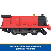 Thomas & Friends by Fisher-Price Motorized James Engine & Tender, Battery-Powered Toy Train