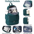 thumbnail image 3 of SYCNB Gym Backpack with Shoe Compartment, Waterproof Lightweight Sport Bag for Men & Women, Casual Travel Swimming Bag, Peacock Blue, 3 of 7