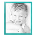 thumbnail image 2 of ArtToFrames 20" x 24" Aqua Picture Frame, 20x24 inch Green Wood Poster Frame (WOM-5186),  Pack, 2 of 7