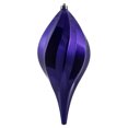 thumbnail image 1 of Vickerman 16" Purple UV Candy Swirl Drop Christmas Ornament, 1 of 2