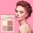 thumbnail image 4 of Four Color Eyeshadow Palette, Matte Finish Eyeshadow Quad with Highly Pigmented Shades, Versatile Eye Makeup Palette for Day and Night Looks, 4 of 6