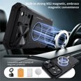 thumbnail image 3 of Military Grade Shockproof Case for iPhone 17 Pro, Built-in N52 Magnetic Ring, Slide Camera Lens Cover, Rugged Heavy Duty Protective Phone Case, 3 of 8