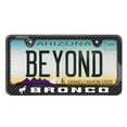 thumbnail image 2 of iPick Image for Ford Bronco Black Carbon Fiber Look ABS Plastic License Plate Frame, Official Licensed, 2 of 6