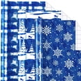 thumbnail image 1 of Papel de regalo de Navidad Yarcony, 3 rollos, 43 x 305 cm, metálico, 1 of 7