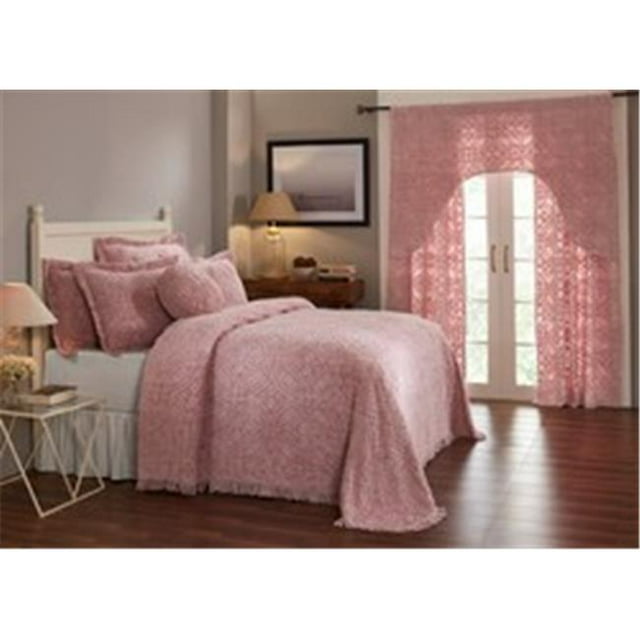 Couvre-lit en Coton avec Anneau de Mariage, Rose - Taille Simple