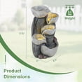 thumbnail image 7 of Costway 17.5"H Outdoor Water Fountain 5-Tier Cascading Bowl Tabletop Waterfall Fountain, 7 of 7