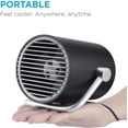 thumbnail image 5 of Ventilador USB pequeño ultra silencioso - Mini ventilador de mesa portátil con tecnología Turbo Wind (negro), 5 of 5
