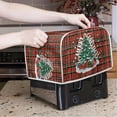 thumbnail image 2 of SEANTIVE 2 Slice Toaster Cover Christmas Tree Dustproof Kitchen Small Appliance Cover Quilted Toaster Bread Maker Cover Home Decoration Gifts, Xmas Buffalo Grid, 2 of 7