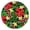 with, variant on Round Fitted Tablecloth with Elastic Edge Featuring Tropical Floral and Summer Beach Prints, Waterproof Vinyl, Backed for Table Protection, Perfect for Outdoor Use